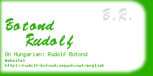 botond rudolf business card